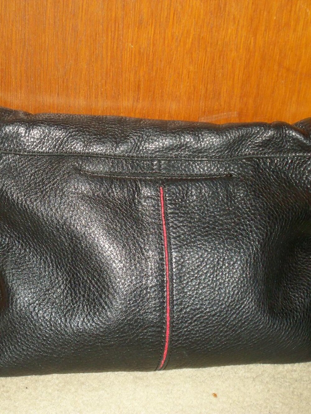 Hammitt VIP Large Black Leather Crossbody Gunmetal Hardware GUC, $475!! - Picture 2 of 4